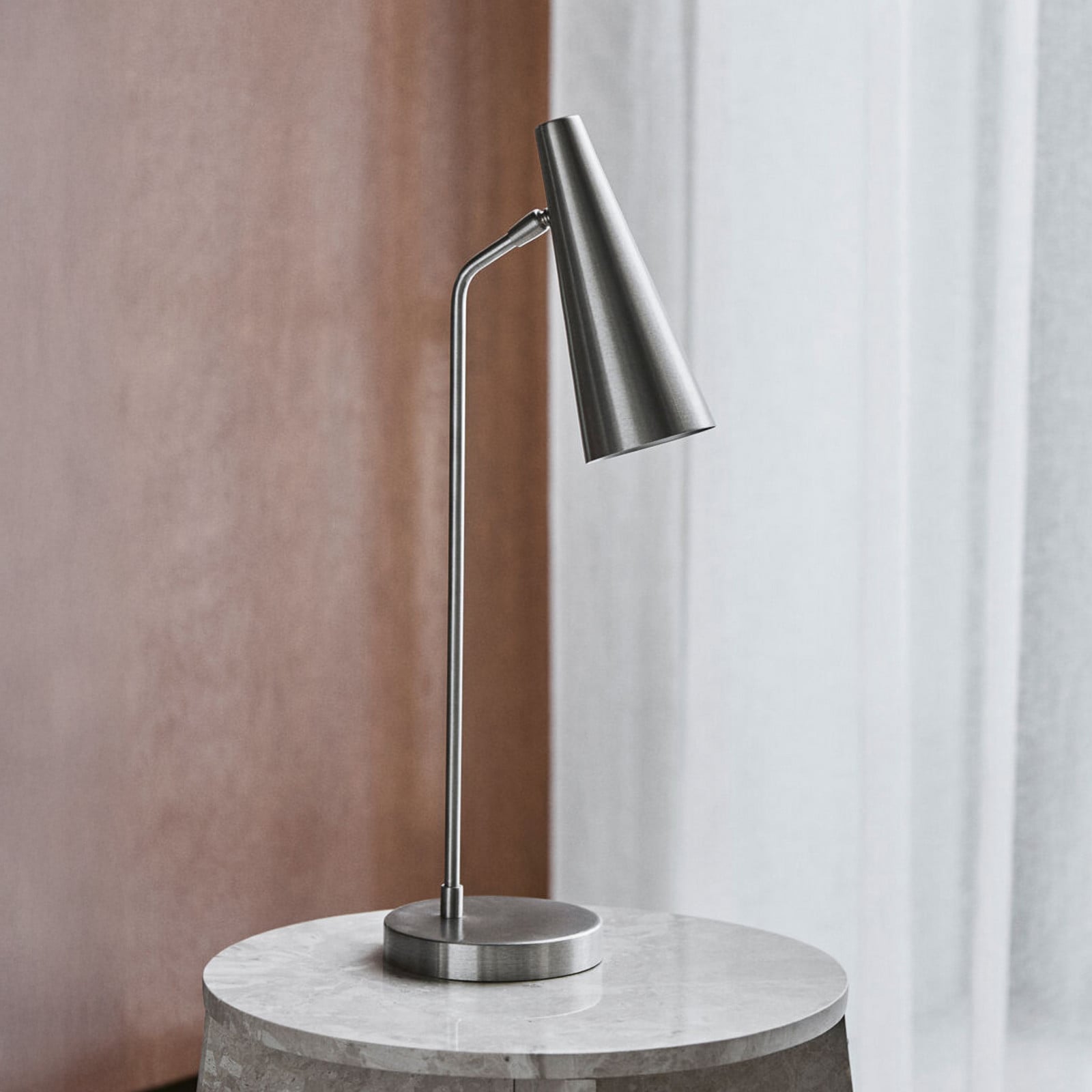 Precise bordslampa, silver, höjd 52 cm, E14 – House Doctor - Vardagsrum - Design - Metall - Med en ljuskälla