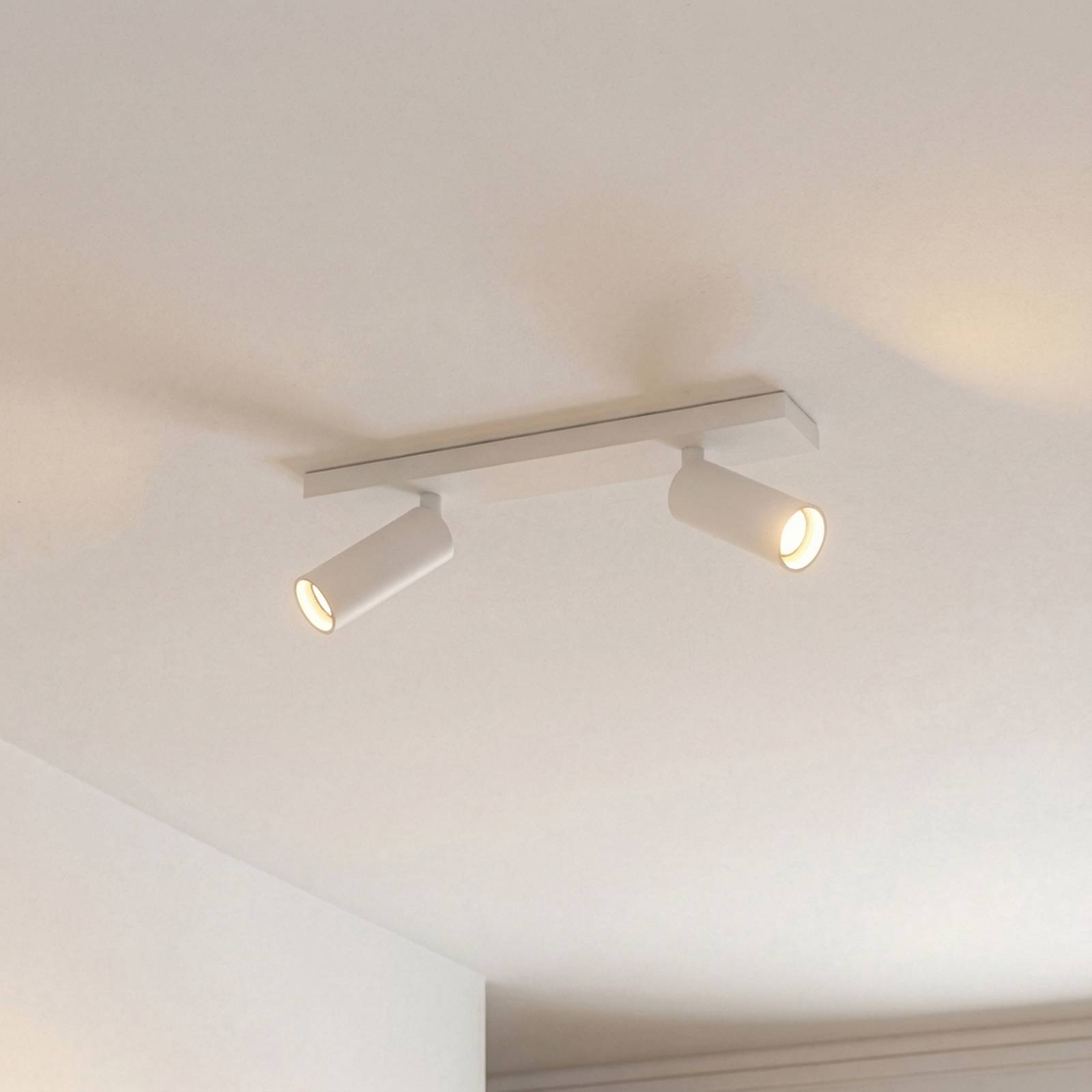 Arcchio Deckenstrahler Brinja Slim, weiß, 2-flg., GU10 MR11 günstig online kaufen