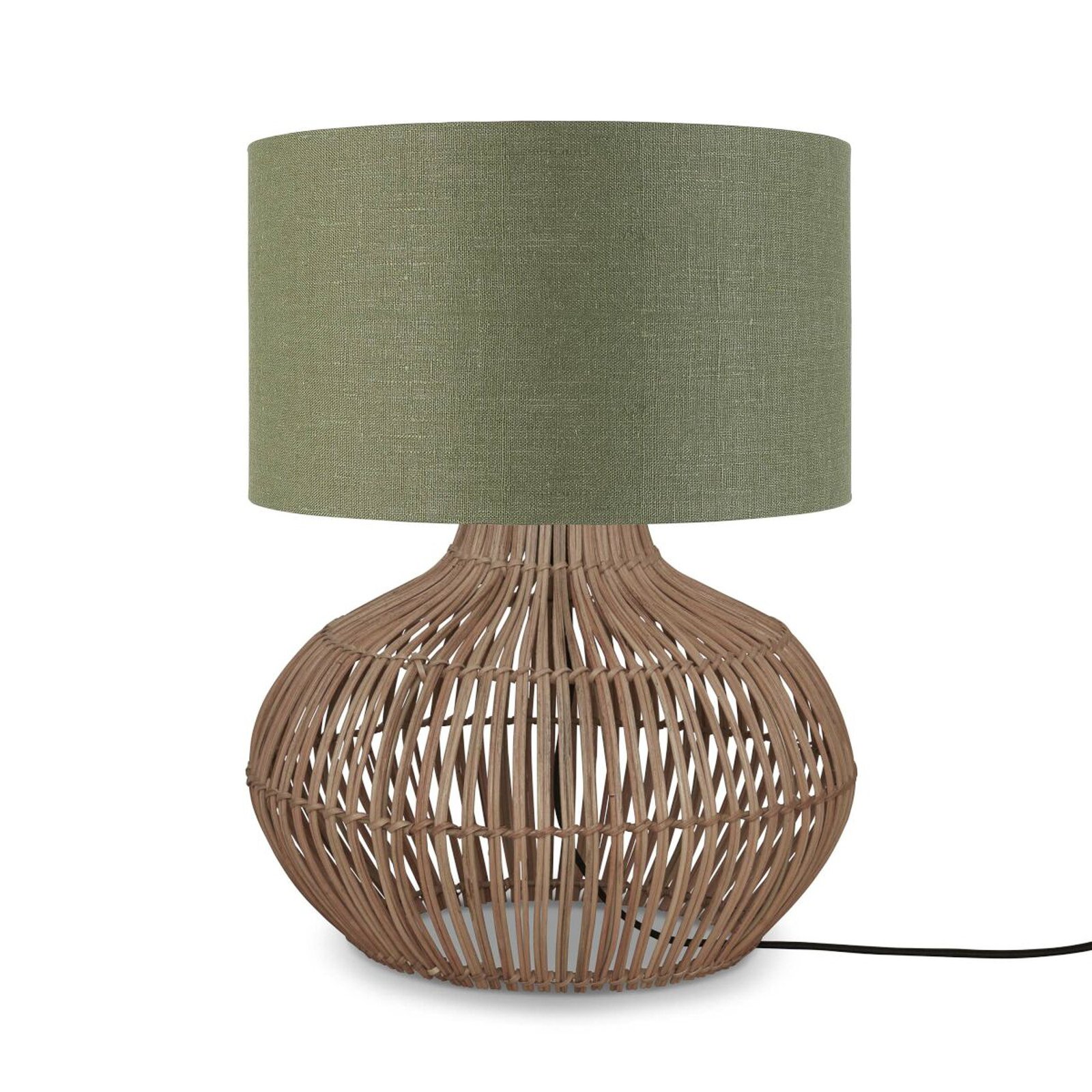 Good &amp; Mojo Kalahari tafellamp 32cm groen