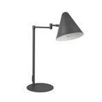 Lampada da tavolo Cosima, antracite, altezza 50 cm, metallo