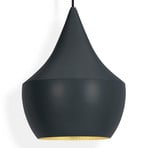 Suspension LED Beat Fat, noir, Ø 24 cm - Tom Dixon