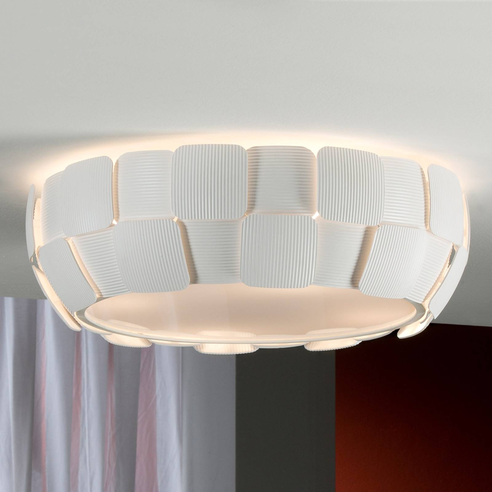 Levně LED stropní světlo Quios v 3D vzhledu
