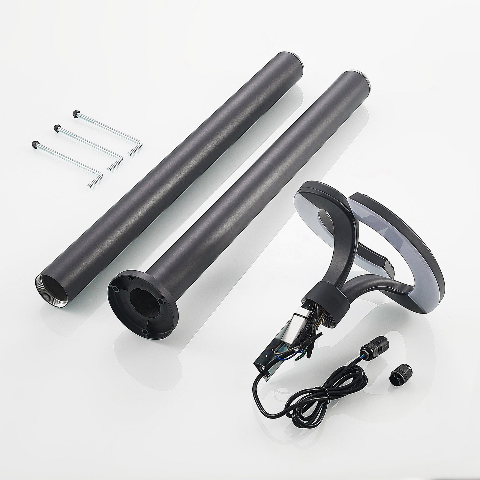 Keily Candeeiro de Jardim Circle Dark Grey - Lindby