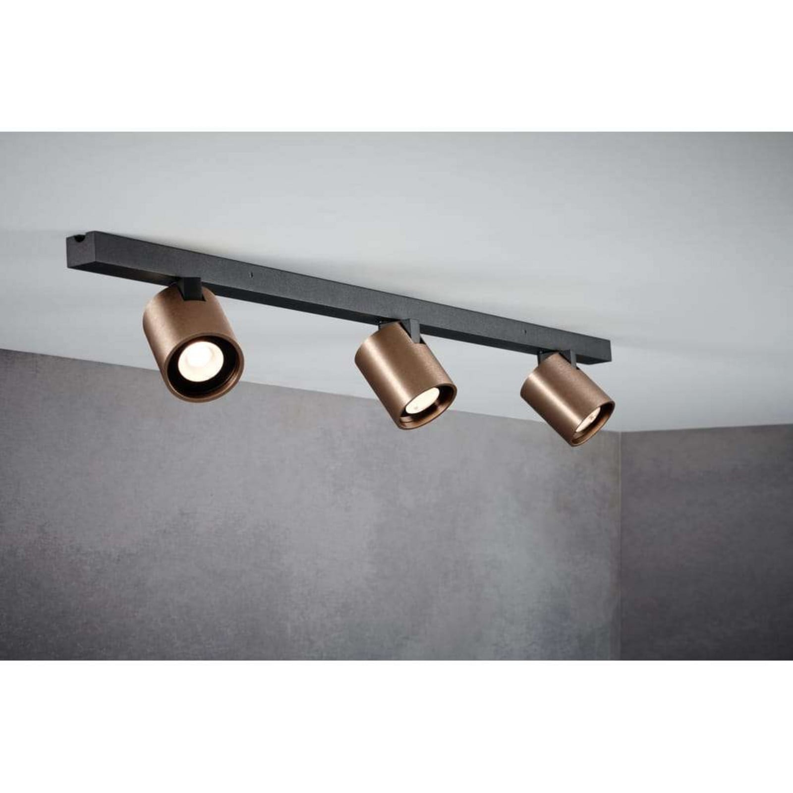 Focus Mini LED-loftlampe L70, bronze, 3 lyskilder LIGHT-POINT - Stue - Aluminium