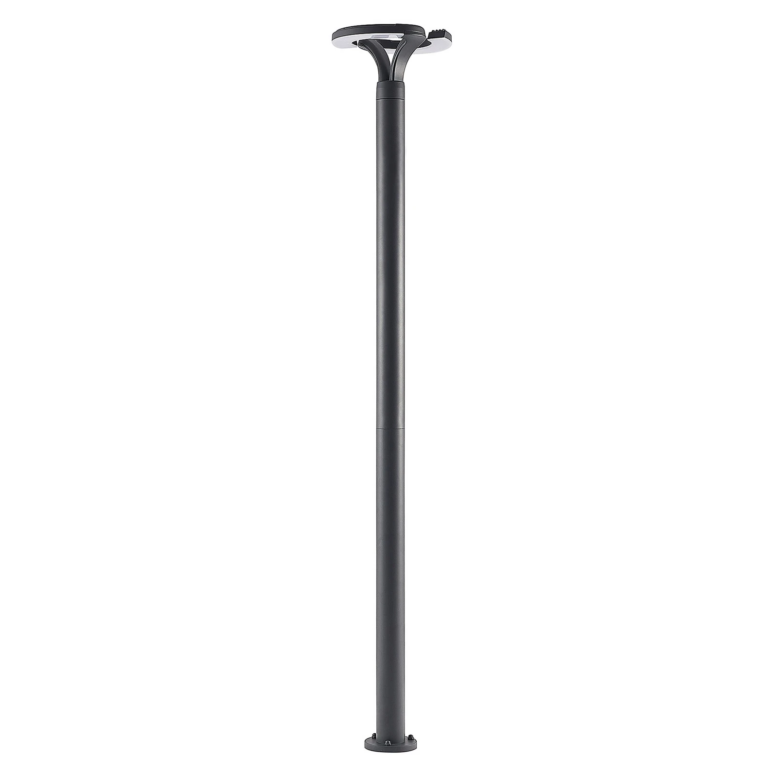 Lindby LED-Außenleuchte Keily, Kreis, anthrazit, Metall
