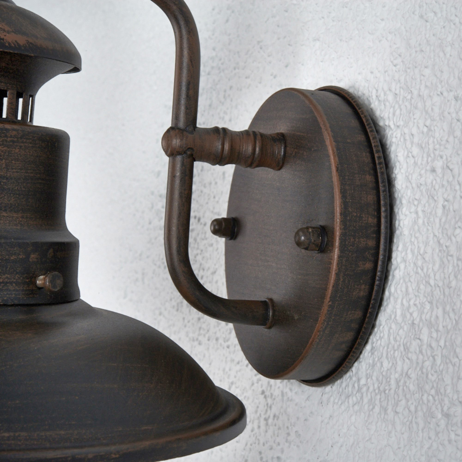 Eddie Outside Wall Light Rustic IP44 Lights.co.uk