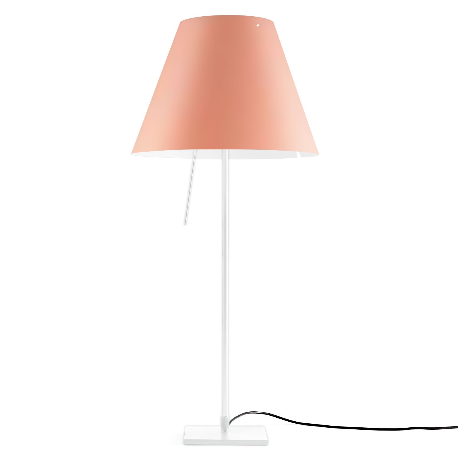 Luceplan Costanza lampe à poser D13if blanc/rose