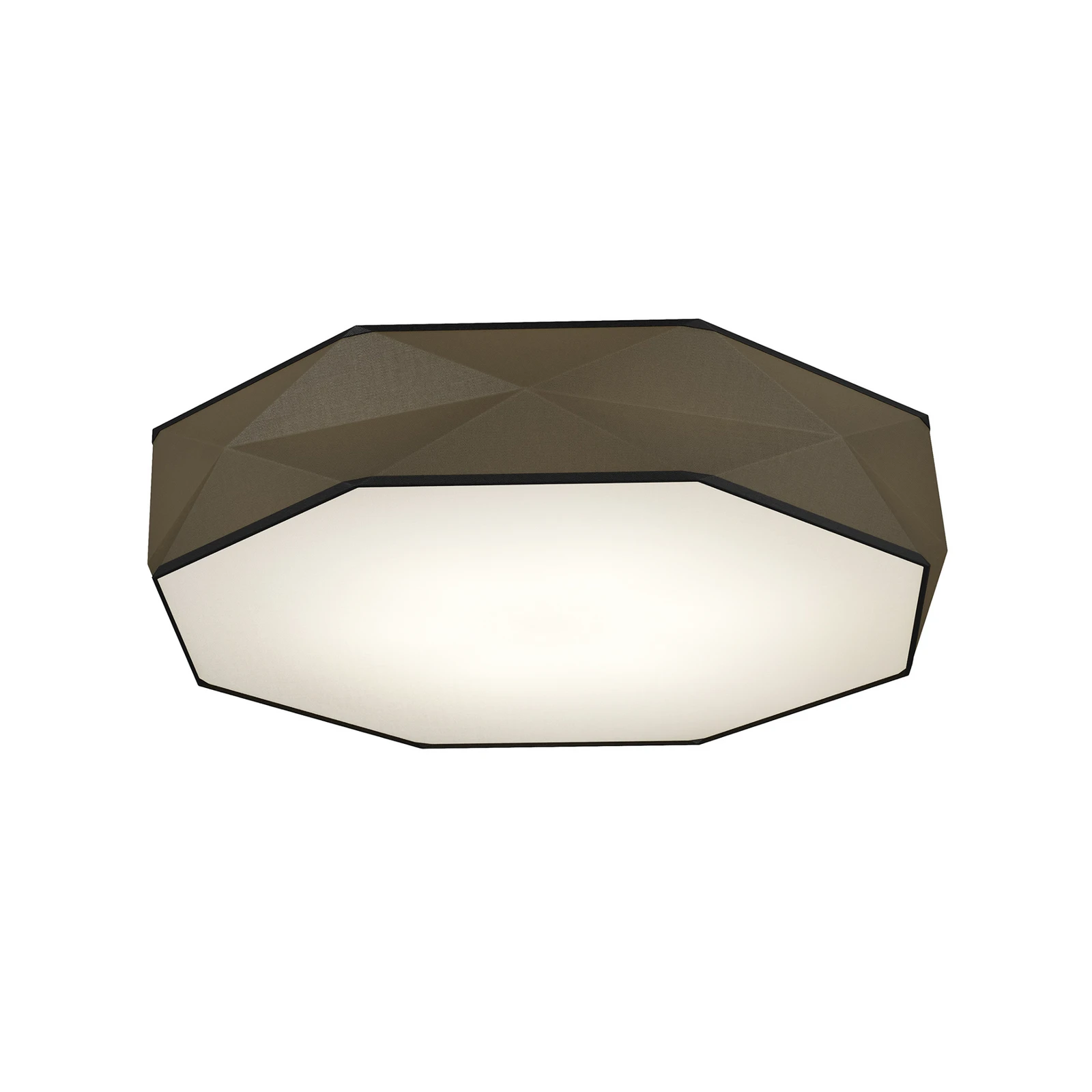 Φωτιστικό οροφής Kantoor New, Ø 88 cm, μαύρο