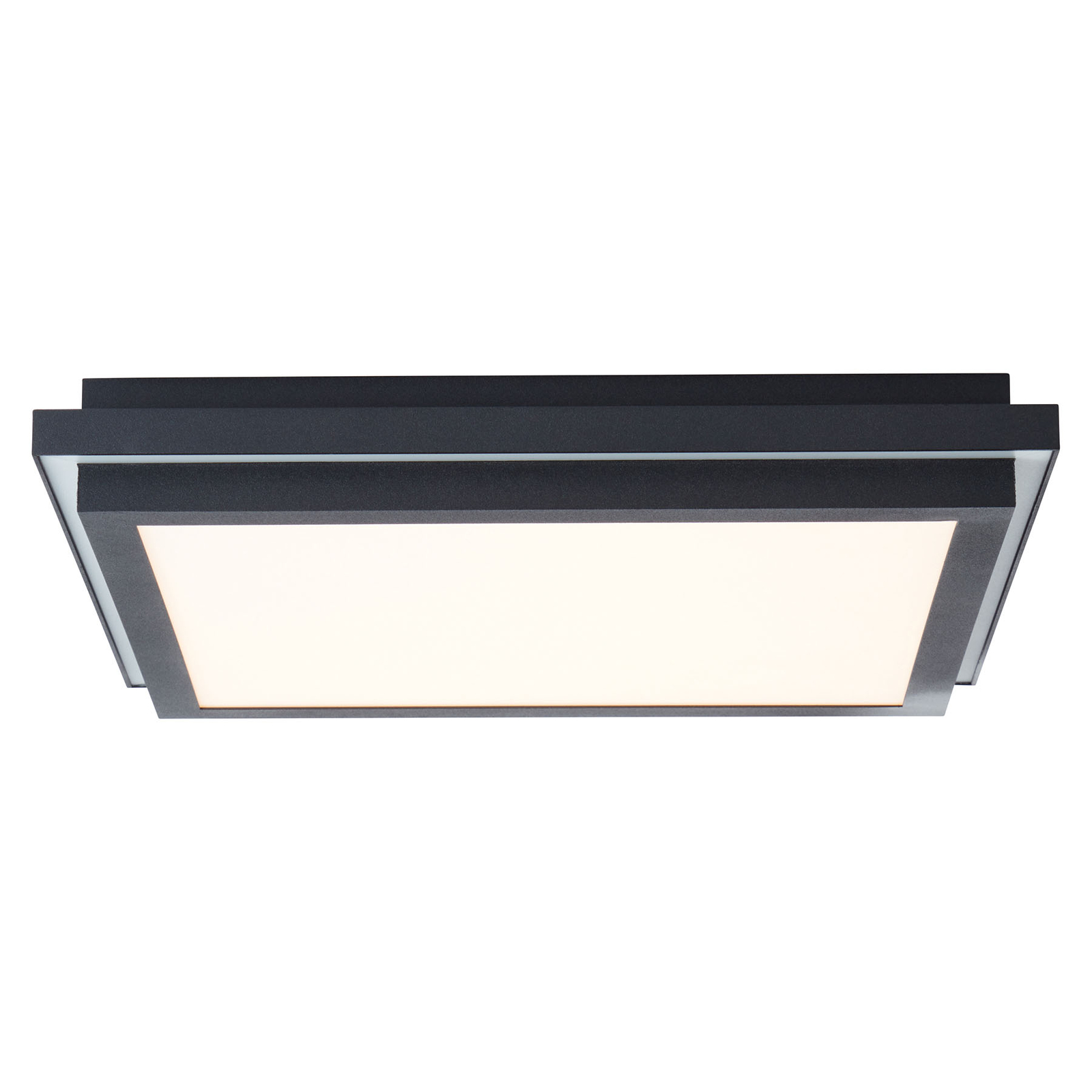 AEG Loren LED-Panel CCT dimmbar, schwarz, 40x40cm