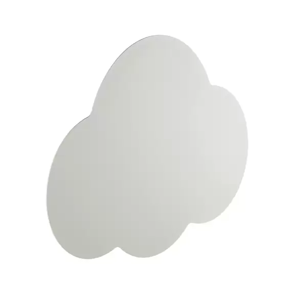 Lampenwelt Wandlampe Cloud, beige, Stahl, indirektes Licht, 38 x 27 cm