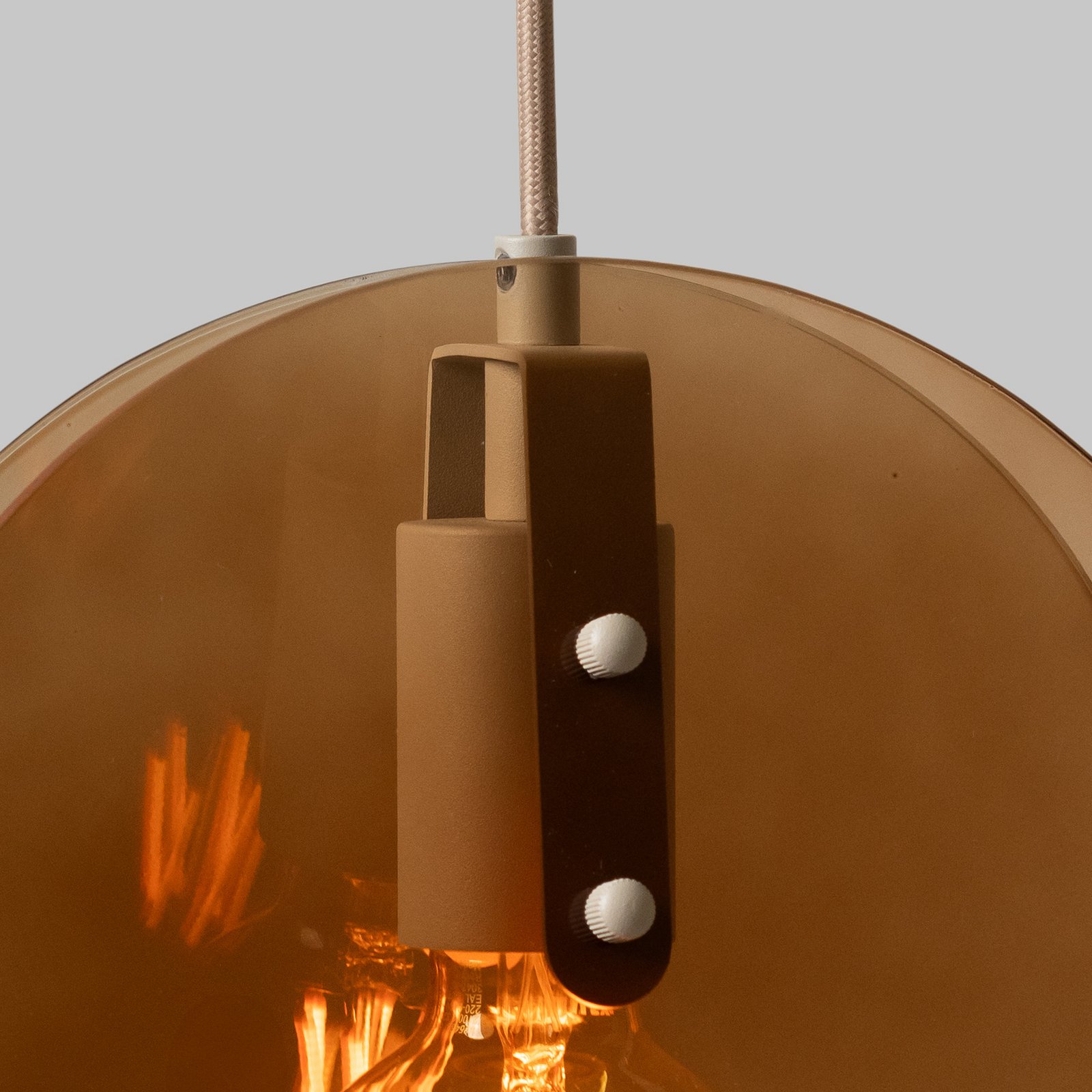 IT'S ABOUT ROMI Toledo hanging light, amber colour, Ø 25 cm
