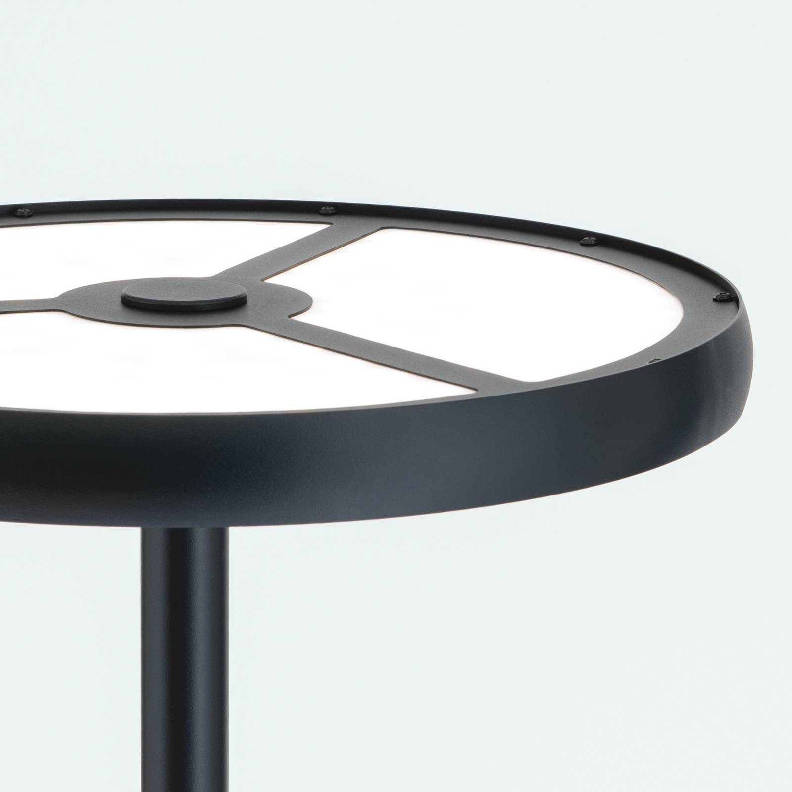 Lampa stojąca LED KANT, czarna, wysokość 185 cm, CCT, ściemniany w górę/w dół