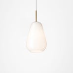 Anoli 1 Lustră Pendul Small Nordic Gold/Opal White - Nuura