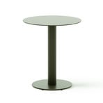 May sidebord, mørkegrønn, Ø 40 cm, stål – New Works