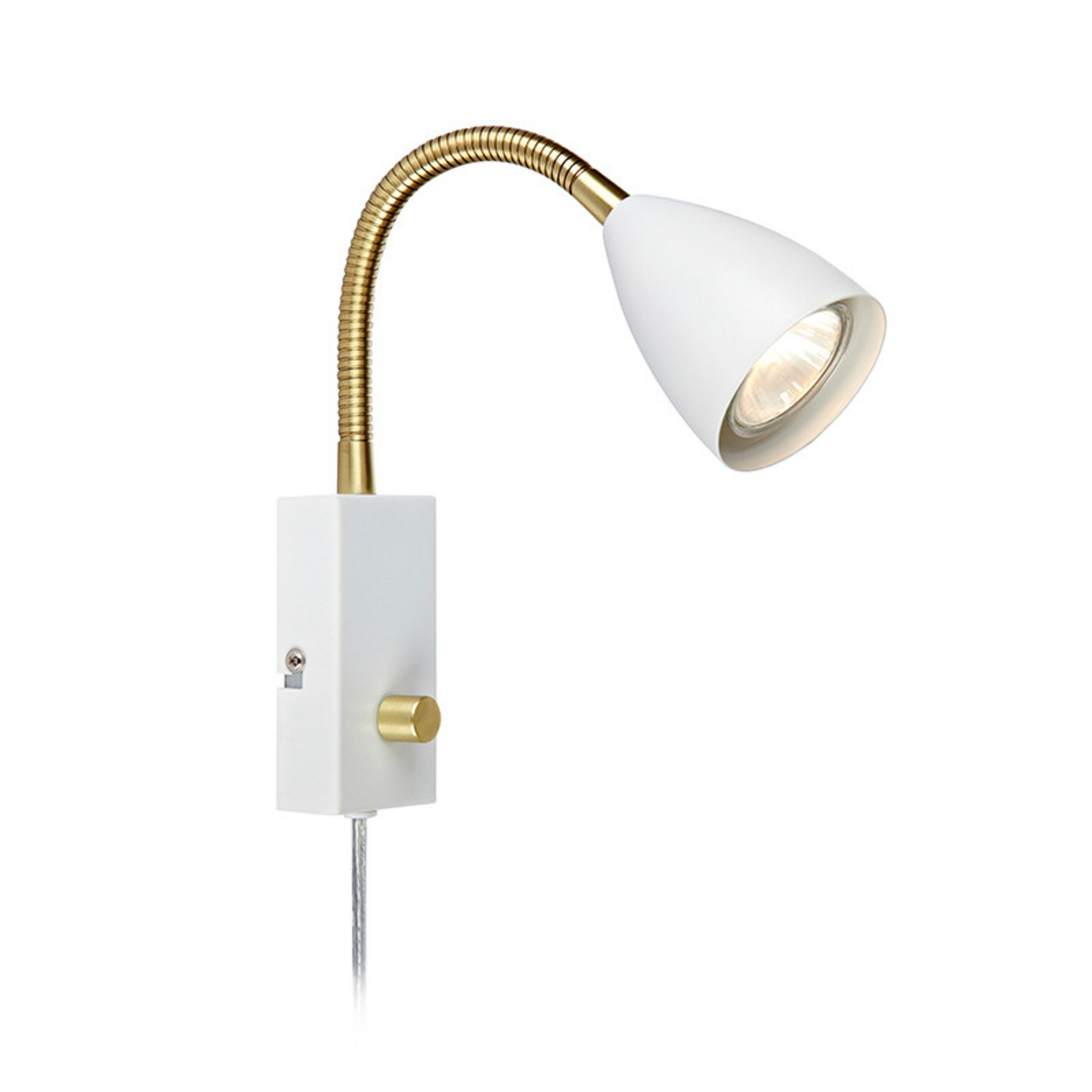 Ciro Flex Applique Murale Blanc/Laiton - Markslöjd