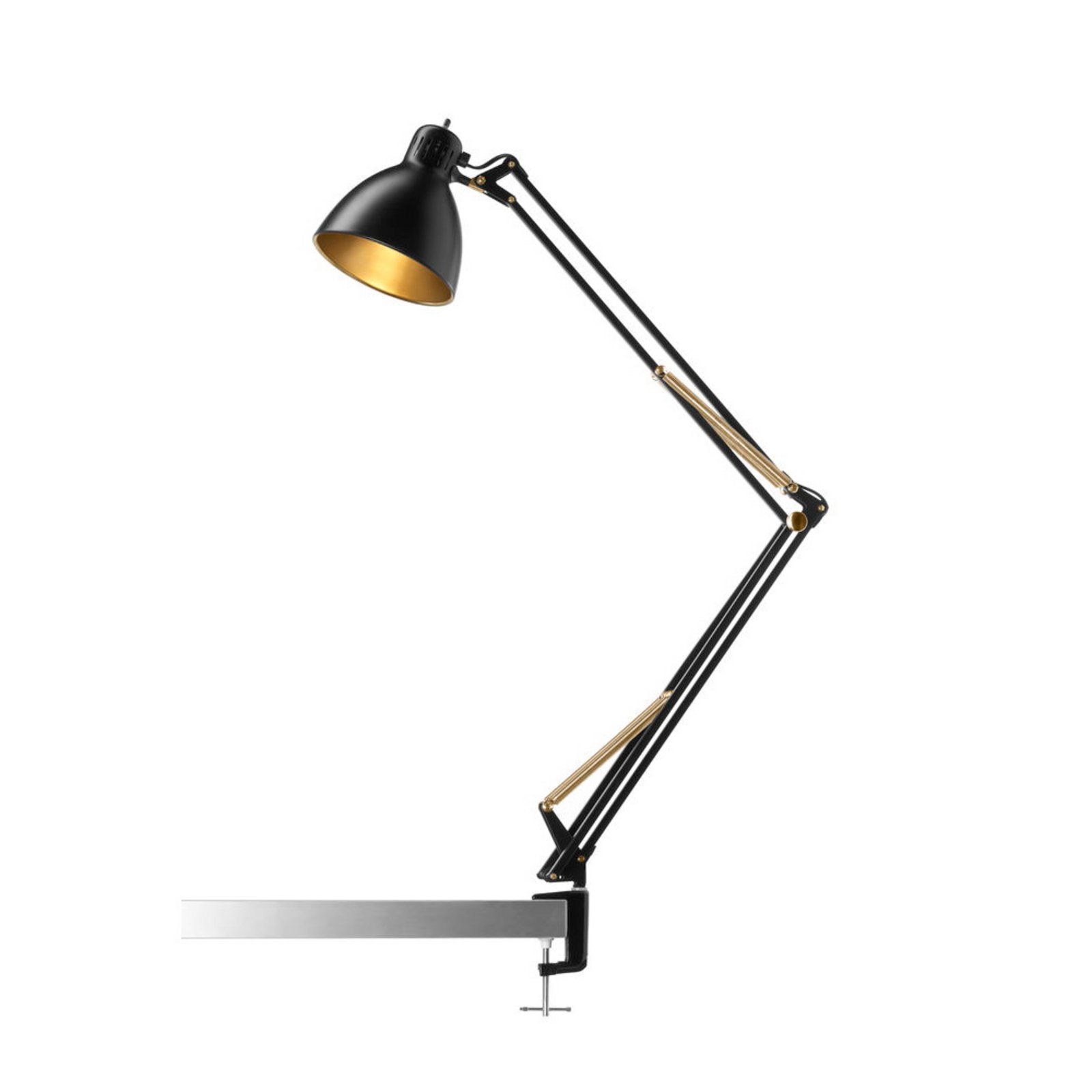 Archi T2 Stolna lampa Crna/Zlato - Nordic Living