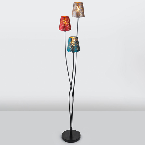 Ticon – gulvlampe med skjermer i tekstil