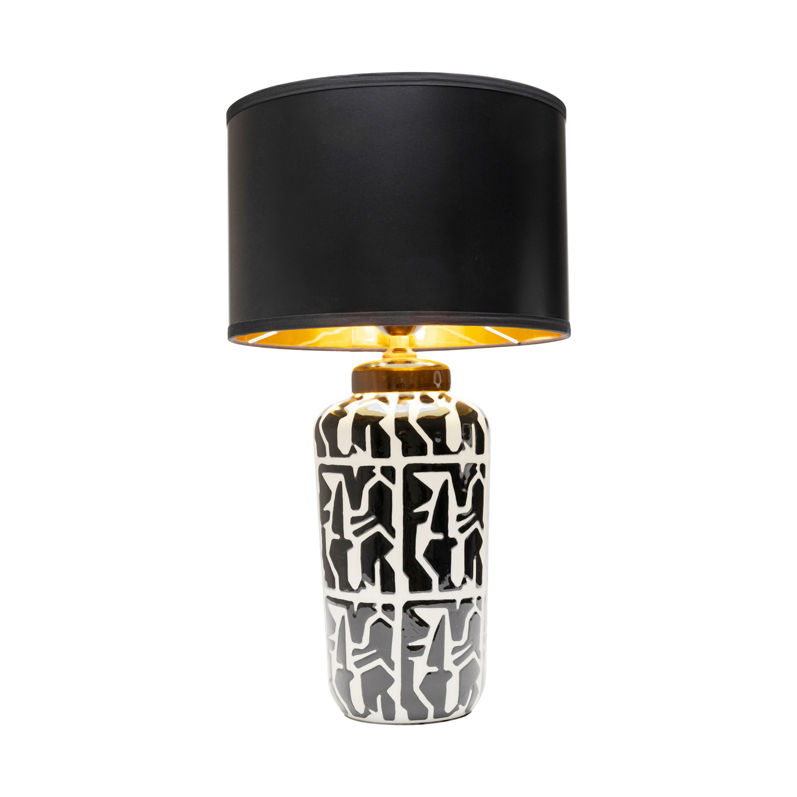 KARE bordlampe Artistico, svart/hvit/gull, 62 cm, E27 KARE bordlampe Artistico, svart/hvit/gull, 62 cm, E27