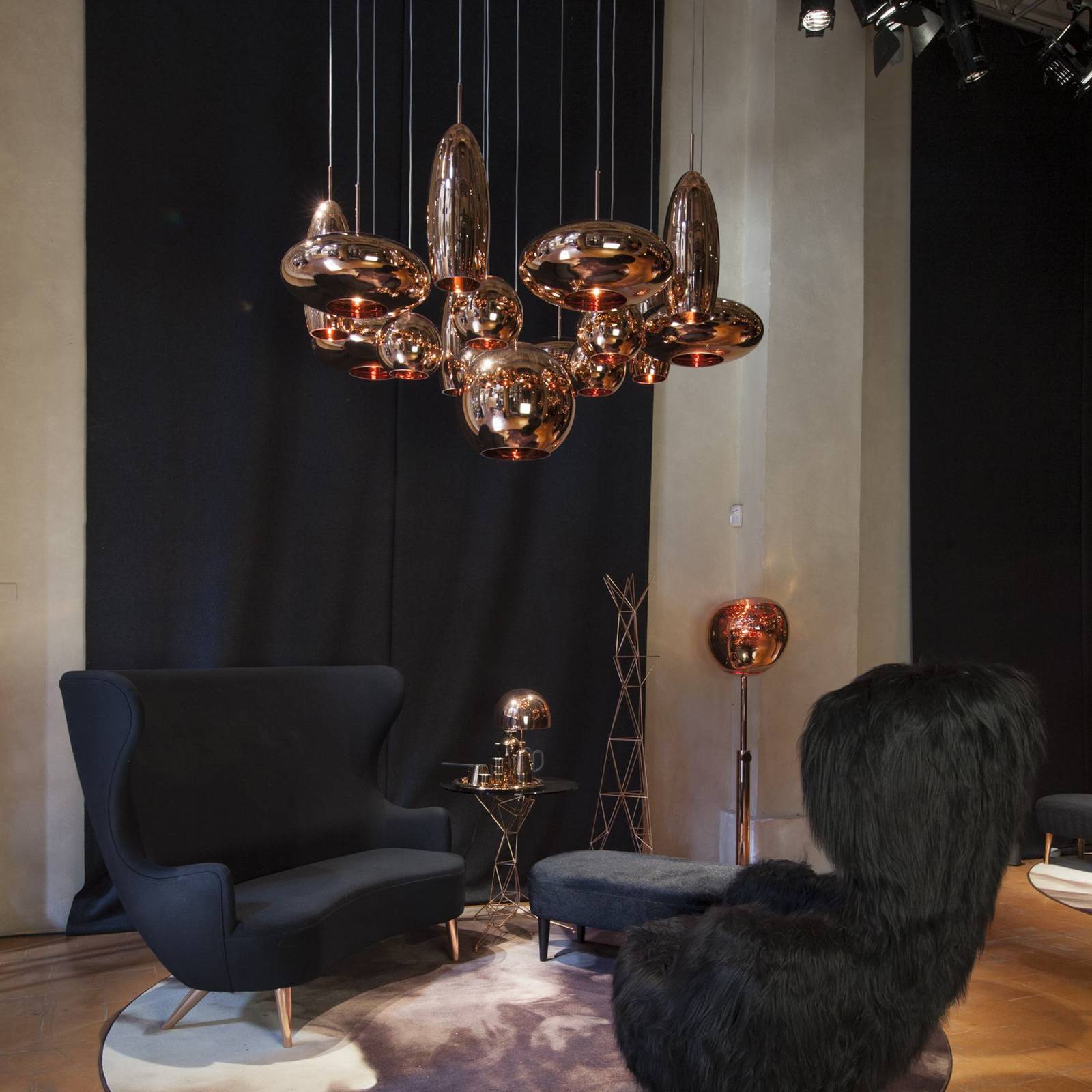 Tom Dixon Stehlampe Melt, kupferfarben, Höhe 165 cm, Stahl günstig online kaufen