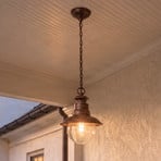 Lindby utomhushänglampa Eddie, rost, metall, IP44, E27