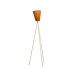 Oslo Wood Floor Lamp Beige/Caramel - Northern