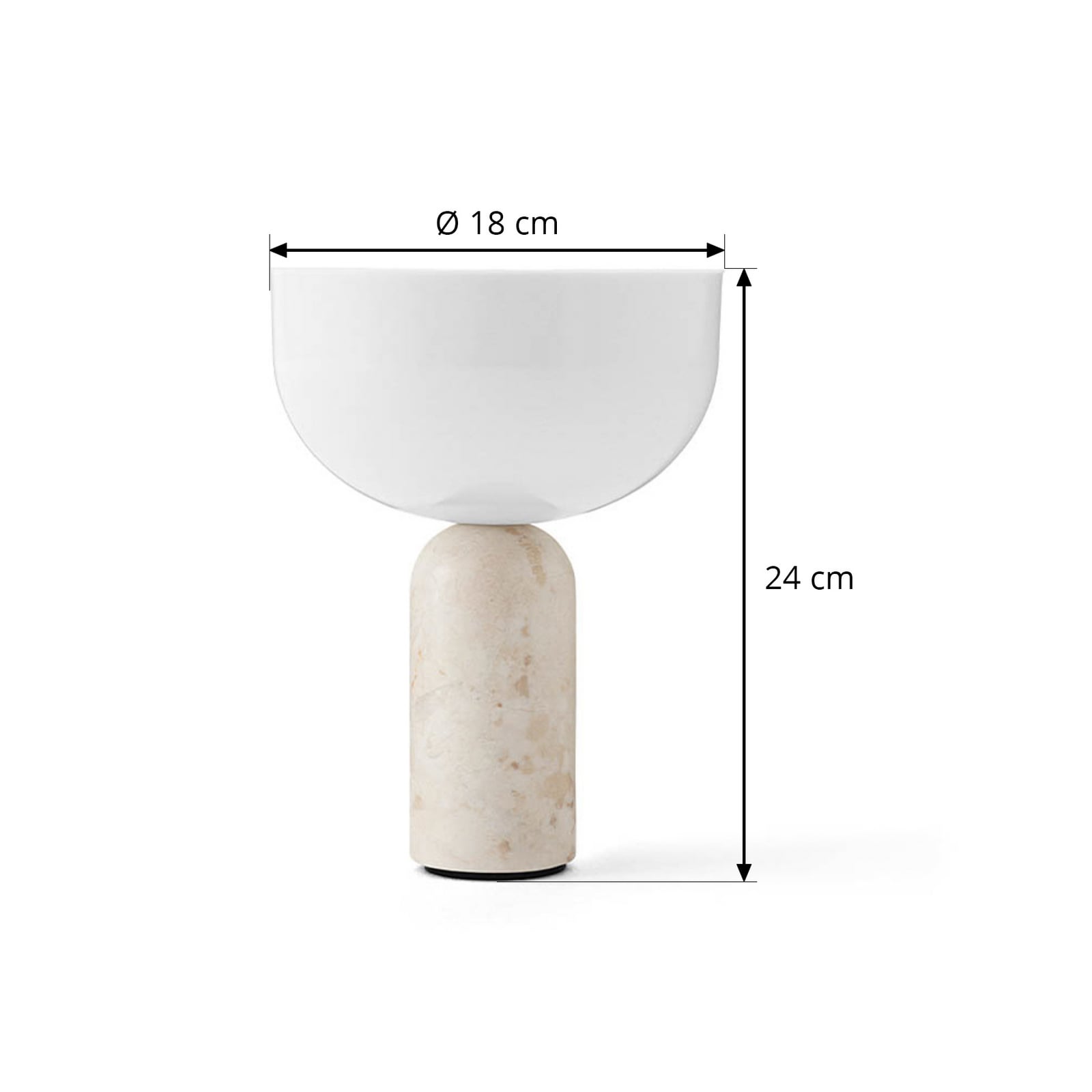 Kizu Portable bordlampe Kunis Breccia - New Works