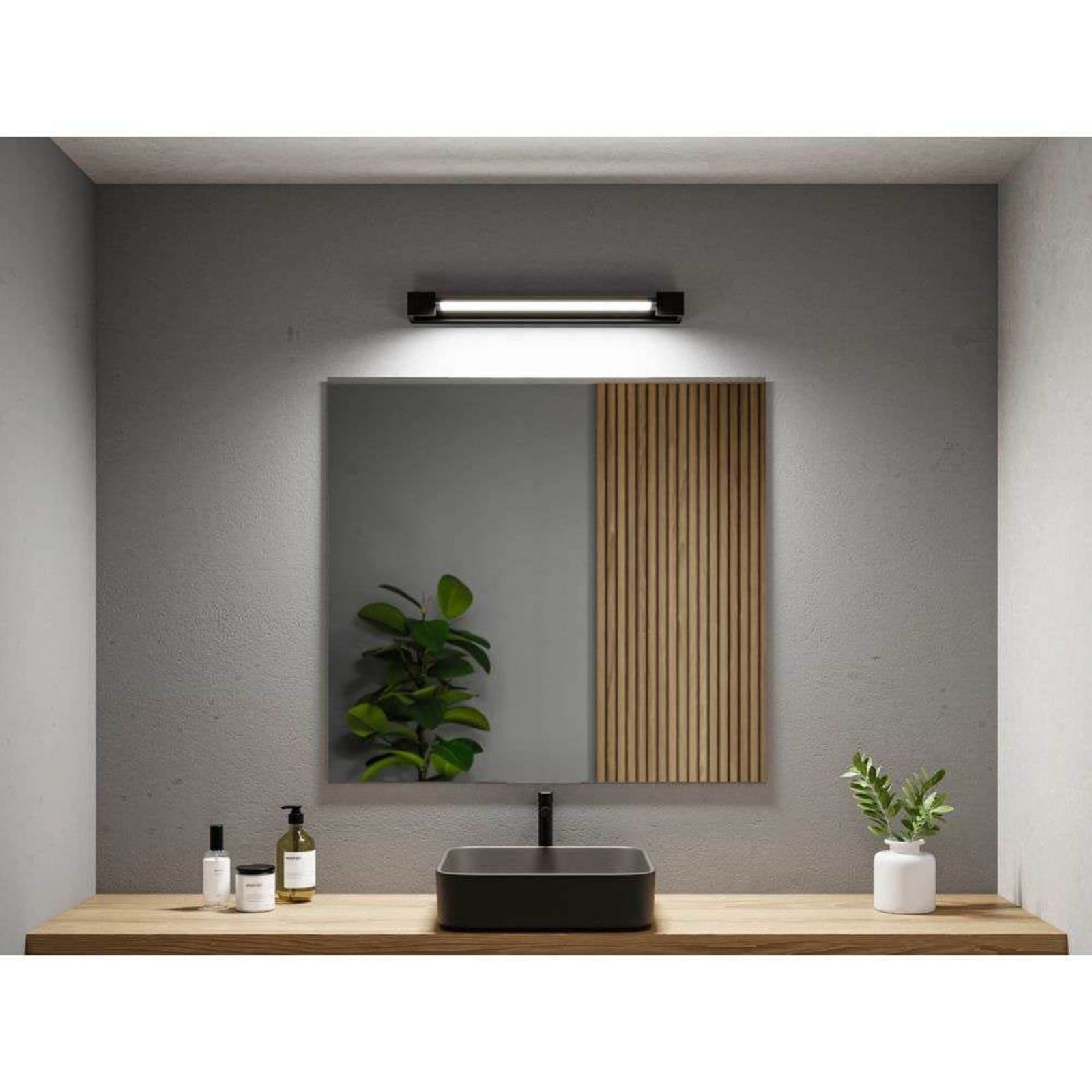 Lucille LED Vägglampa 17W IP44 Dim. Svart - Paulmann - Badrum - Modern - Metall - Vinklad