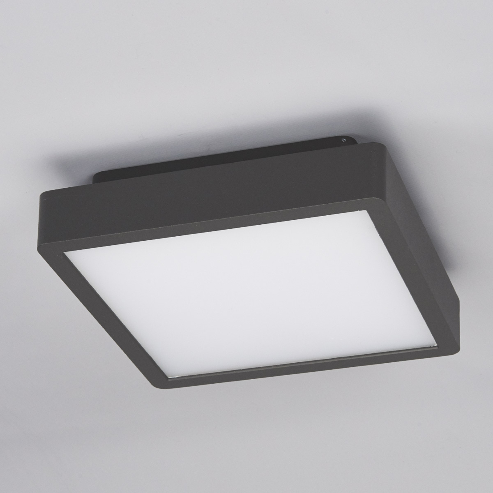 Angular LED outdoor ceiling light Talea Lights.co.uk