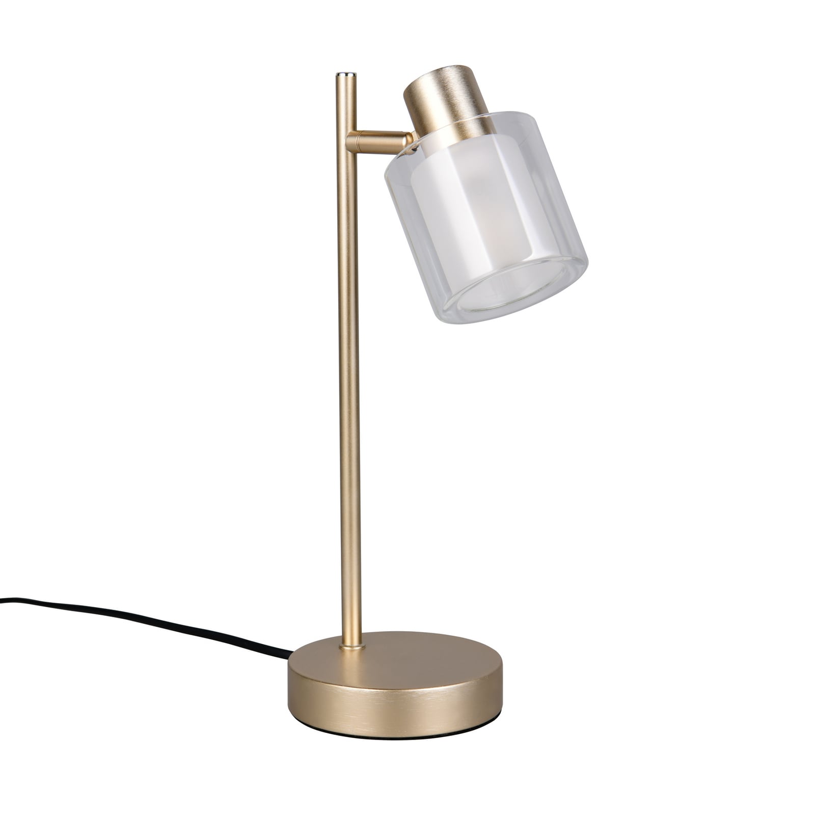 Lampe à poser Neralo, couleur or, métal, hauteur 35,5 cm, E14