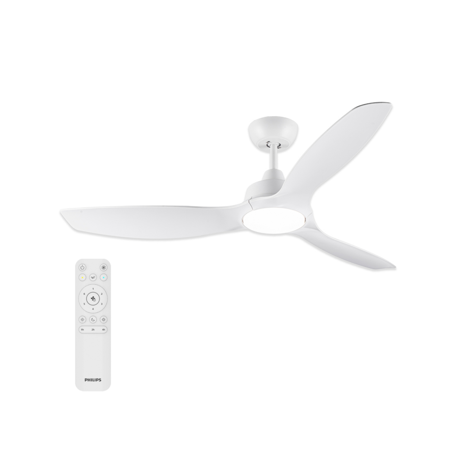 Wentylator sufitowy LED Philips Fixed, średnica 132 cm, biały, CCT