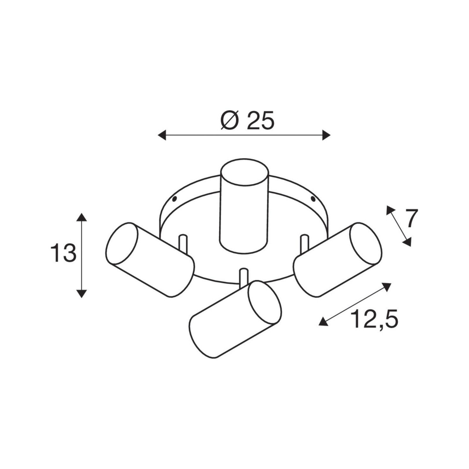 Asto Tube 4 Lámpara de Techo White - SLV