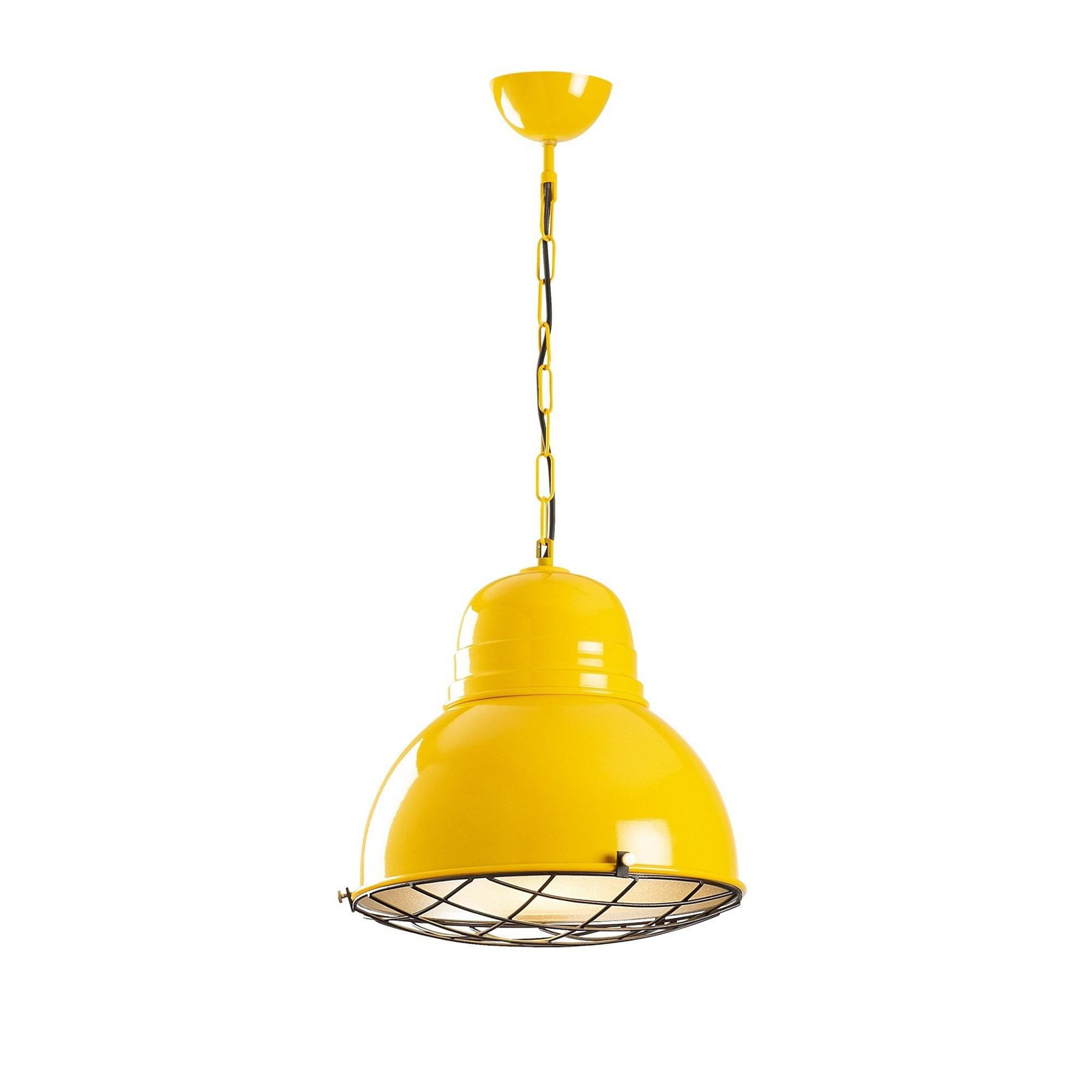 Saglam 3729 hanglamp, geel, ijzer, Ø 32 cm