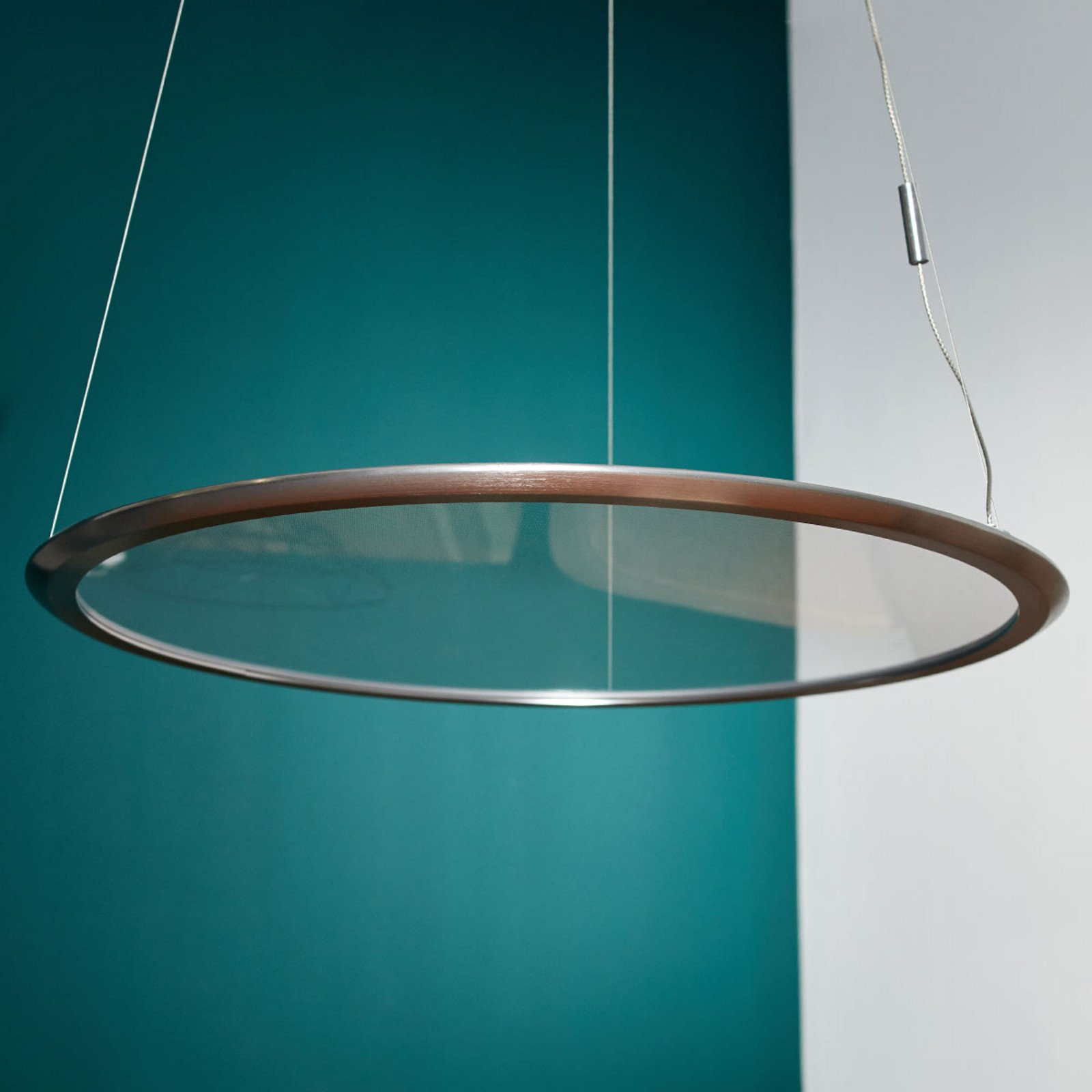 Artemide Discovery lampă suspendată oriz. alu. - Camera de zi / sufragerie - design - aluminiu mătuit - Metal