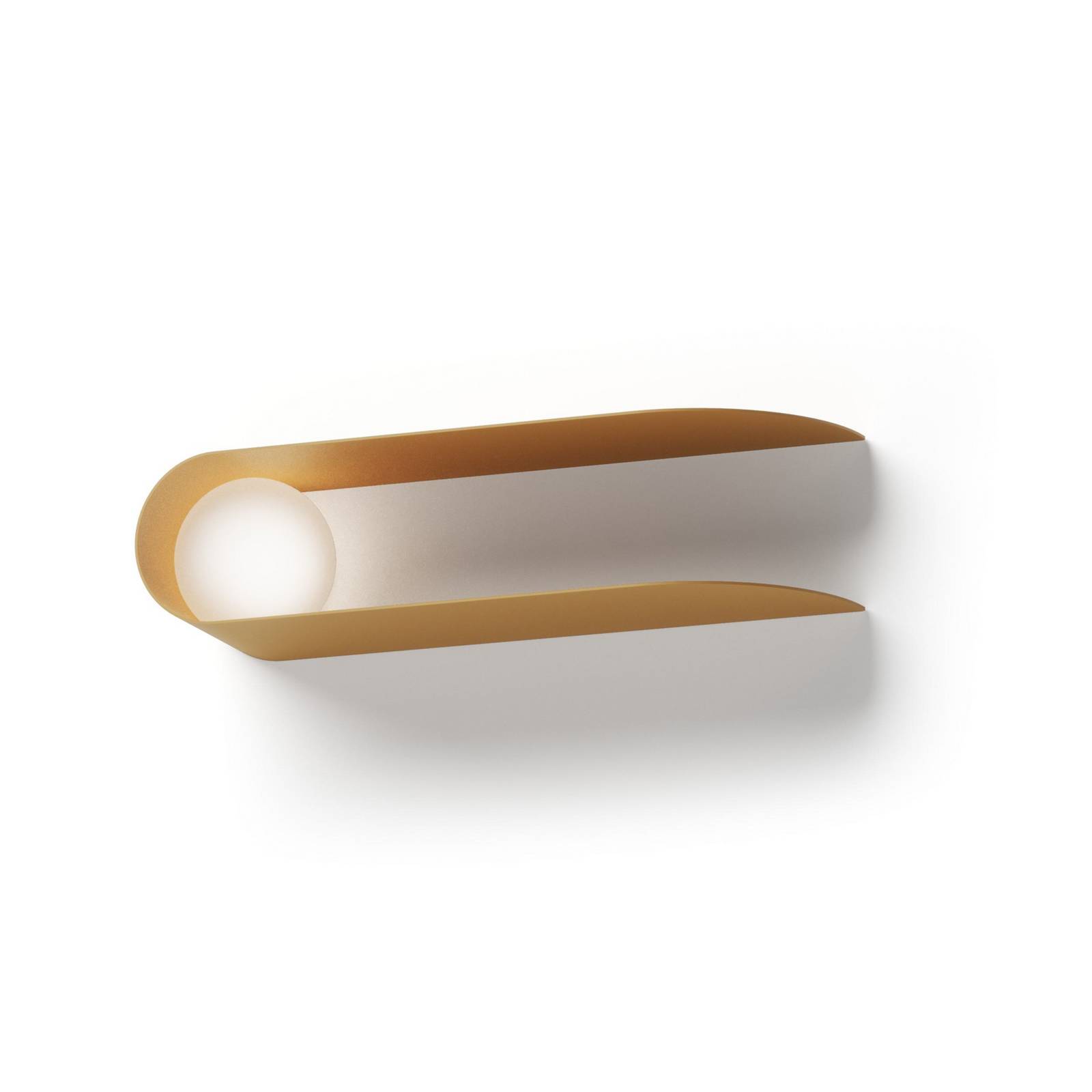 Fabbian Wandleuchte Comet, goldfarben, Metall, Glas, G9