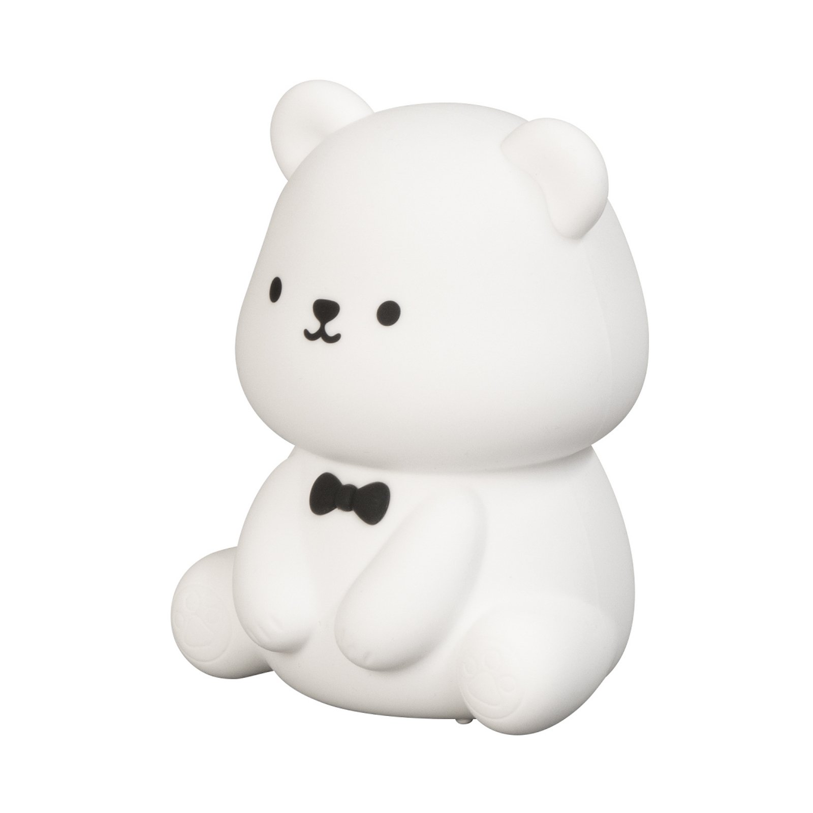 Lampă LED cu baterie Karl, albă, înălțime 13 cm, silicon