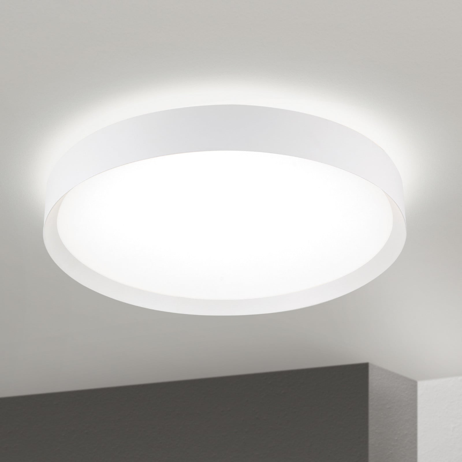 ORION Plafonieră LED VARIO Ø 60 cm alb metal CCT dimabil - Camera de zi / sufragerie - Modern