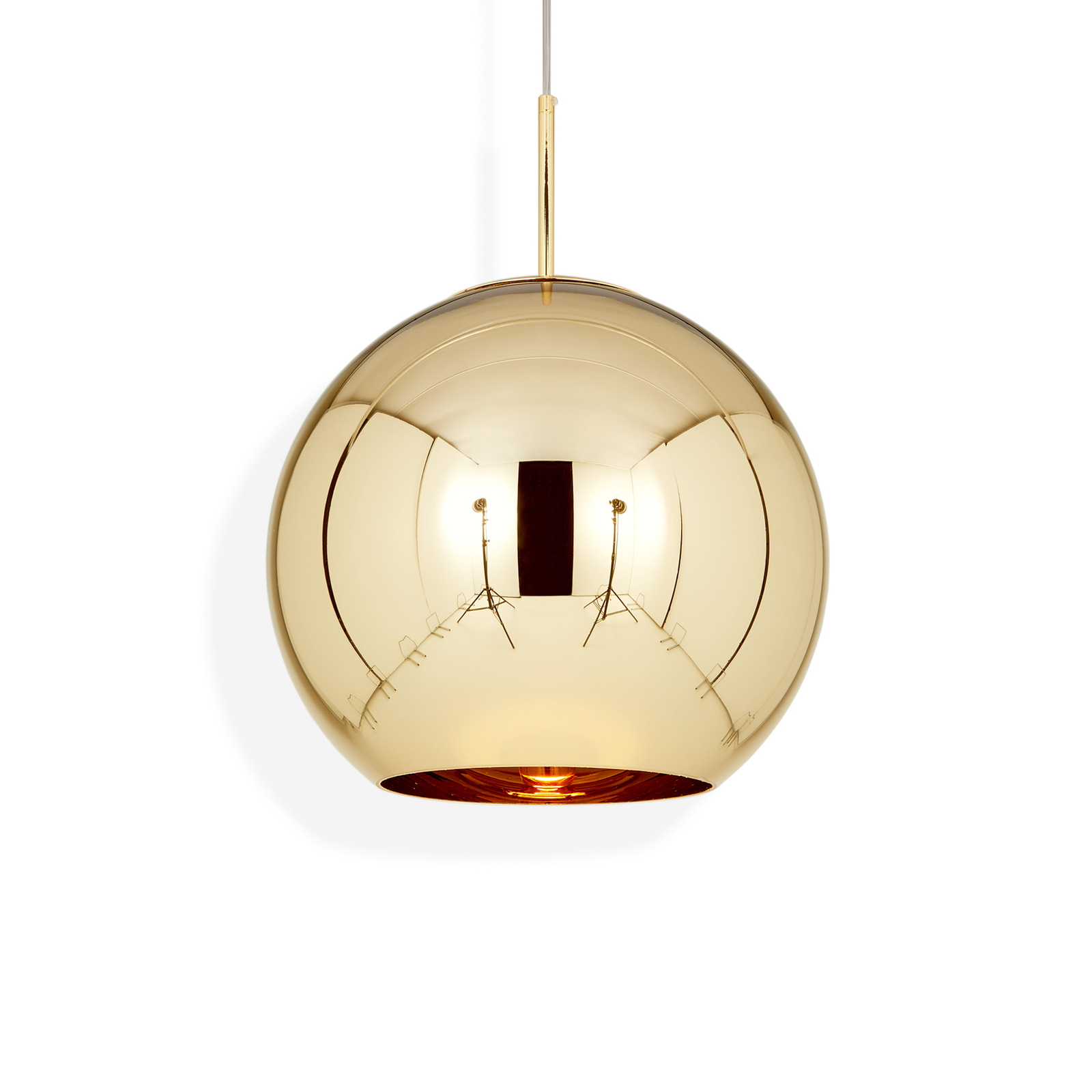 Tom Dixon Copper Round -riippuvalo Ø45 cm kupari