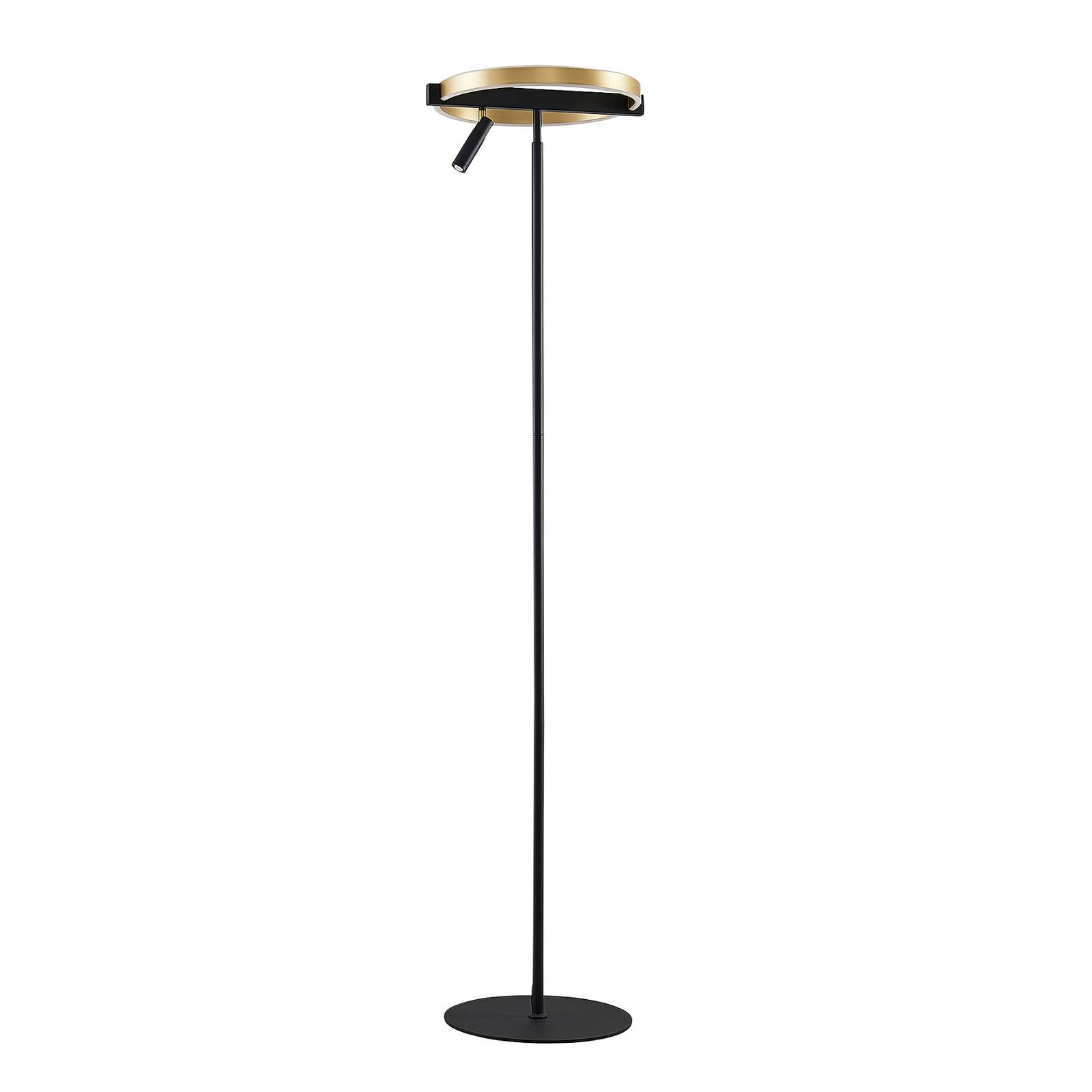 Lucande Designer Floor Lamp - Living / Dining Room - dimmable - Black