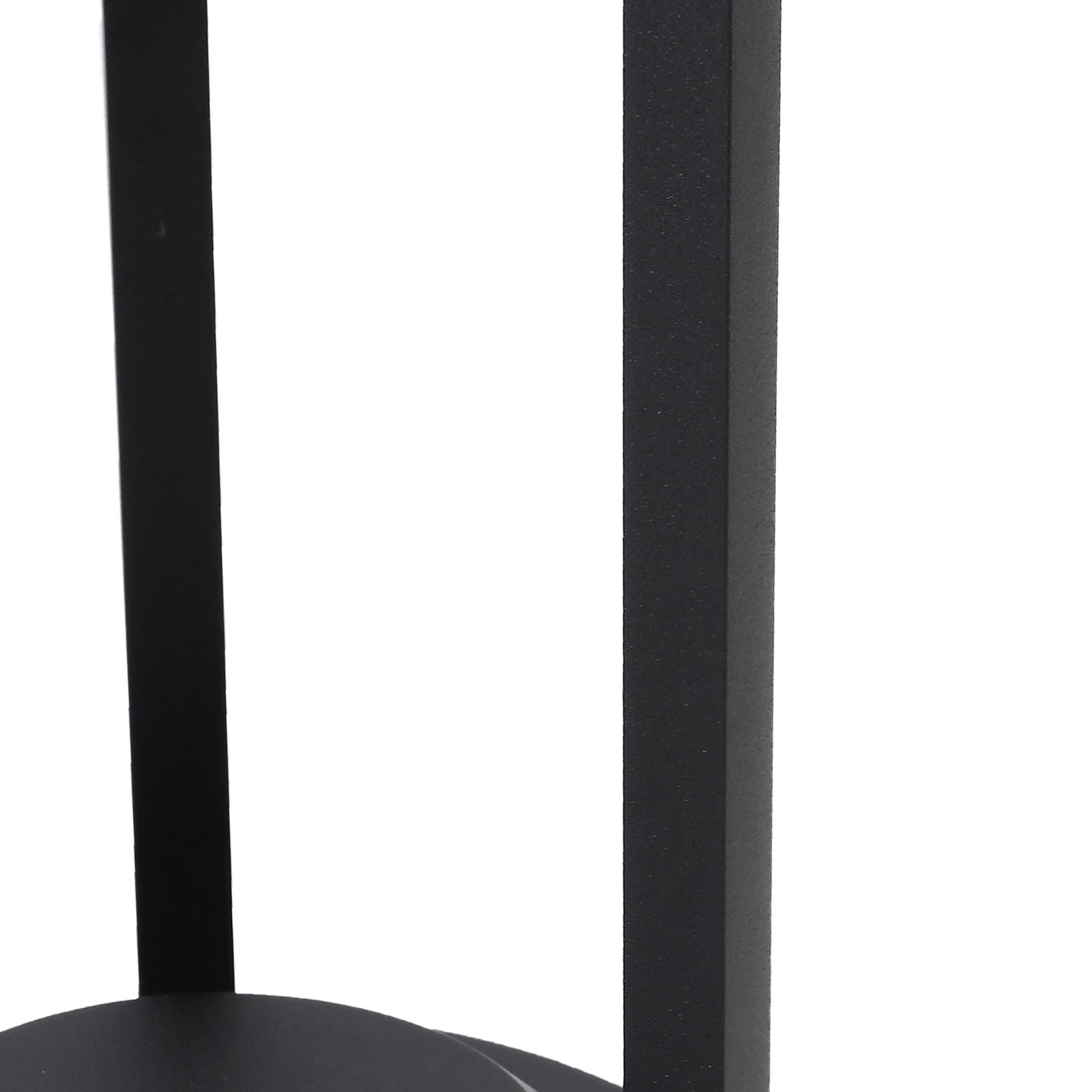 Nilea Round Solar Cell Lamp W/Sensor Black - Lucande