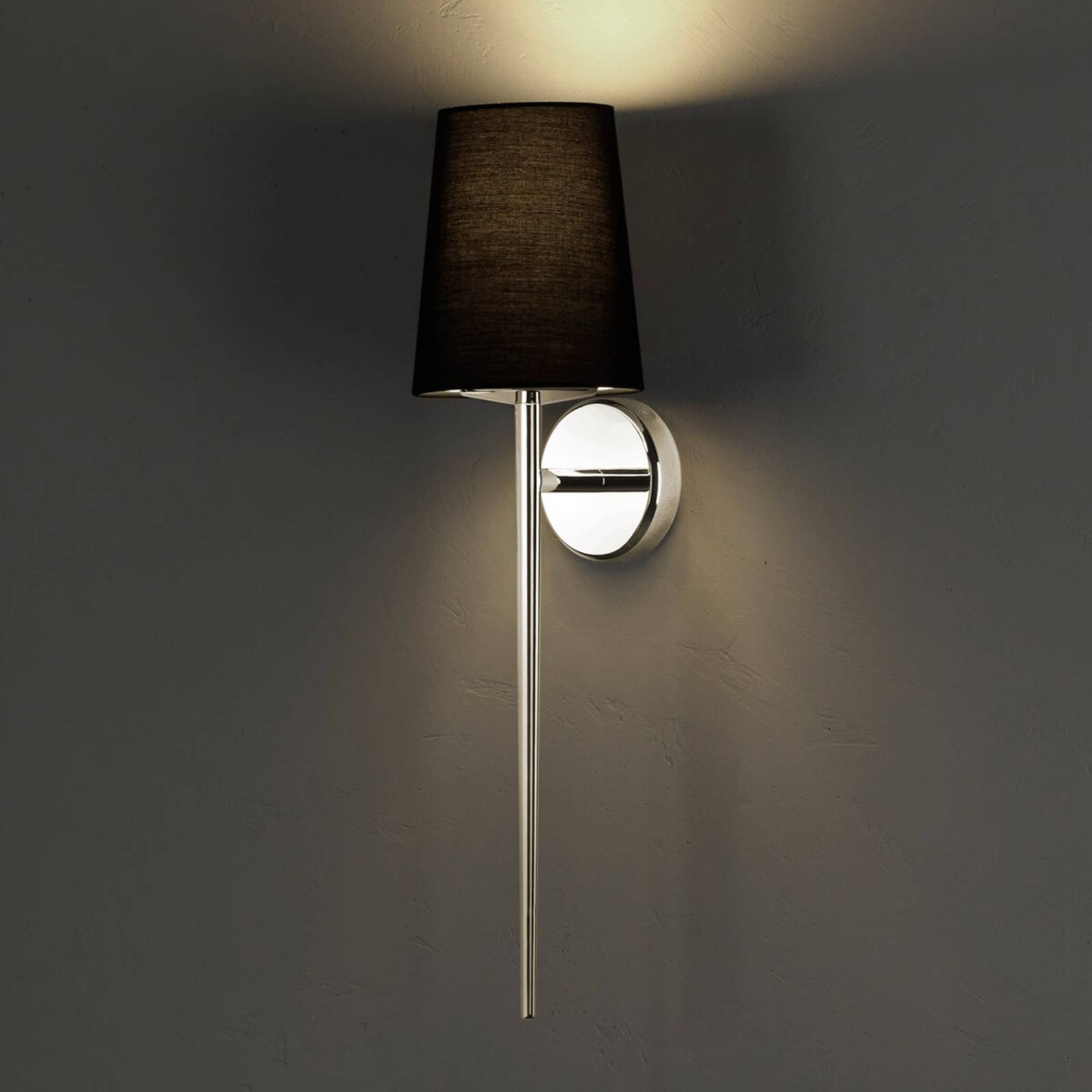 Astro Deauville - textil fali lámpa, búra fekete