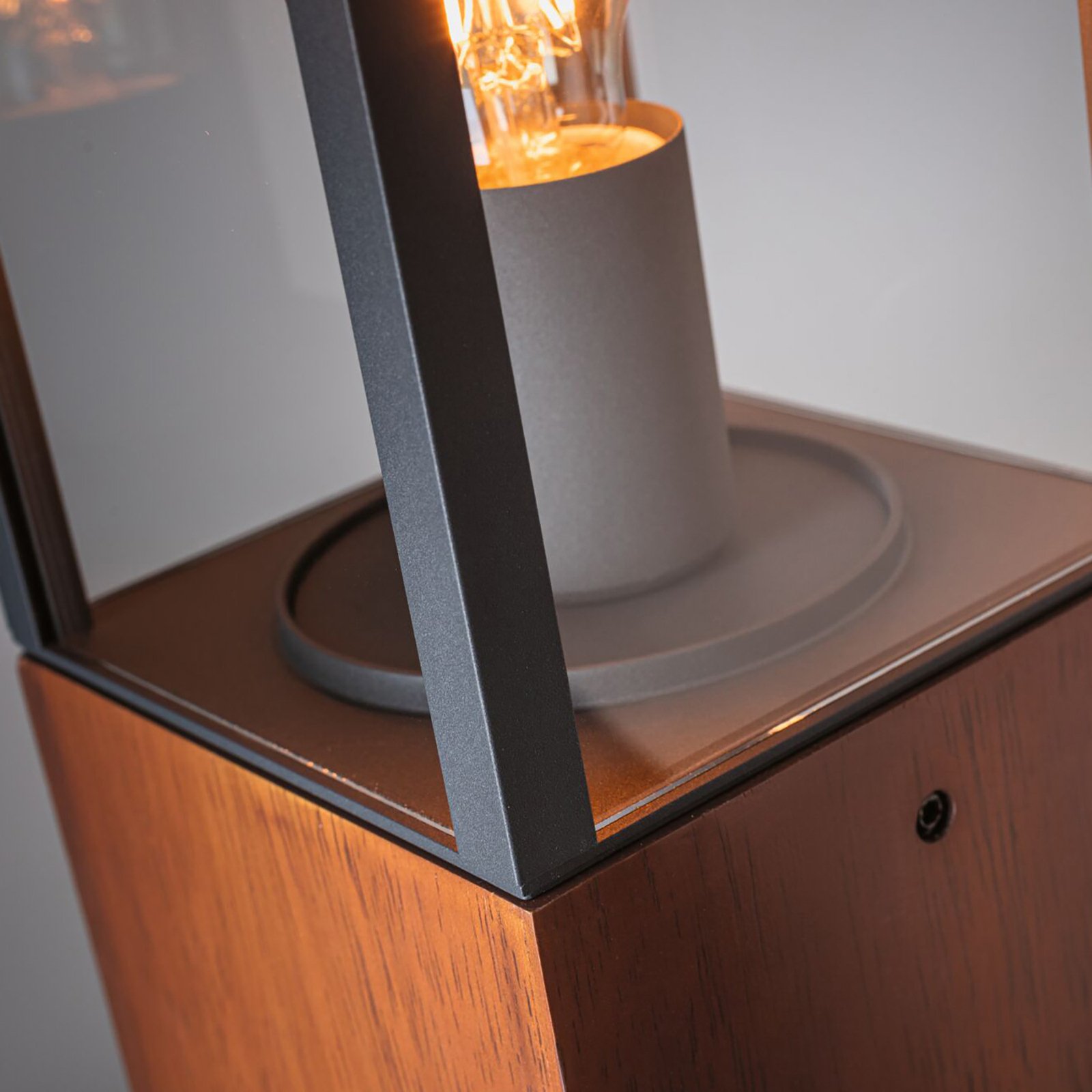 Paulmann Timba luminaire pour socle avec bois, hauteur 60 cm