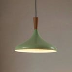Hanglamp Chris, mintgroen/wit, Ø 35 cm, metaal