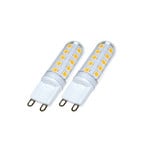 Lampă LED cu soclu cu pini G9 3W, 3.000 K, reglabilă din exterior, set de 2