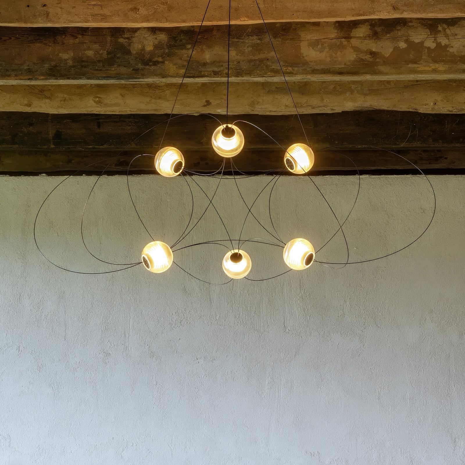 Munari 6 Pendant Light (PRE-ASSEMBLED) Black - DCW