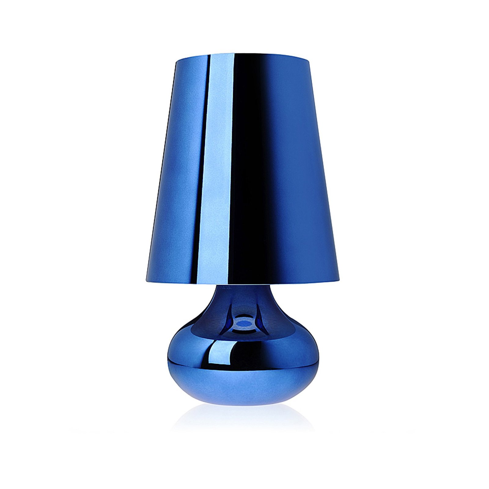 Lámpara de sobremesa LED Cindy, azul metalizado
