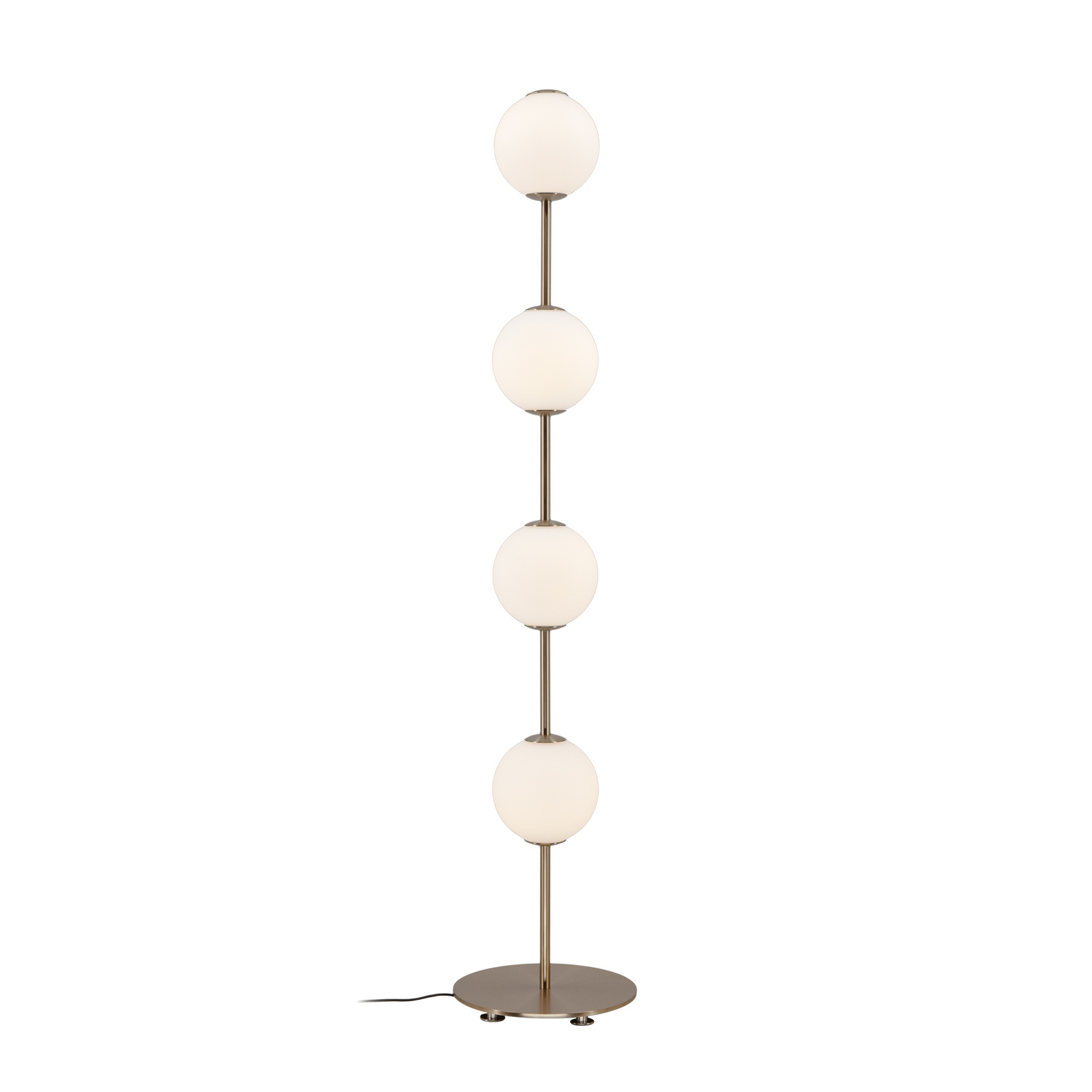 Audrey LED floor lamp, brass-coloured, 128 cm, 4-bulb - UMAGE