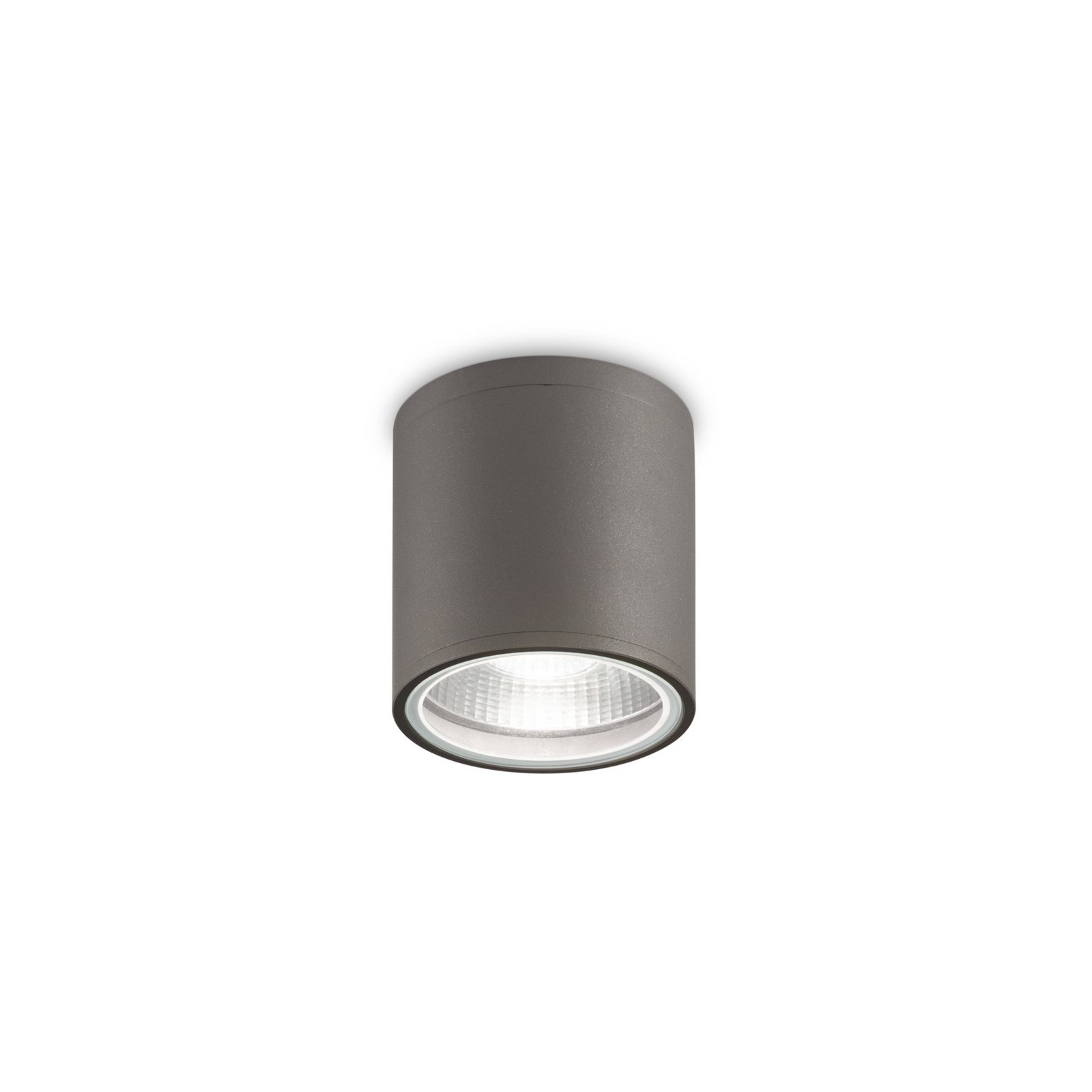 Ideal Lux plafón Gun, antracita, aluminio, IP44, GU10