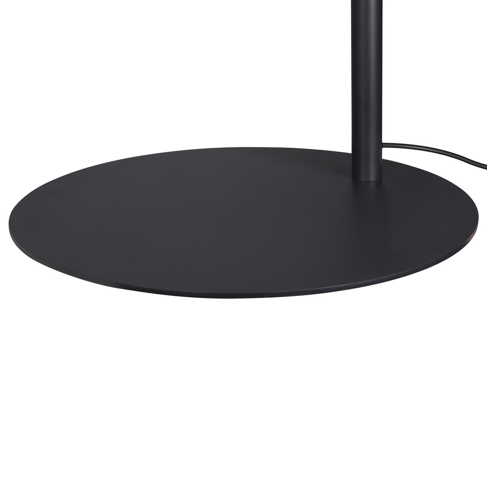 SLV LED подова лампа One Bow FL, черен/месингов цвят, стомана