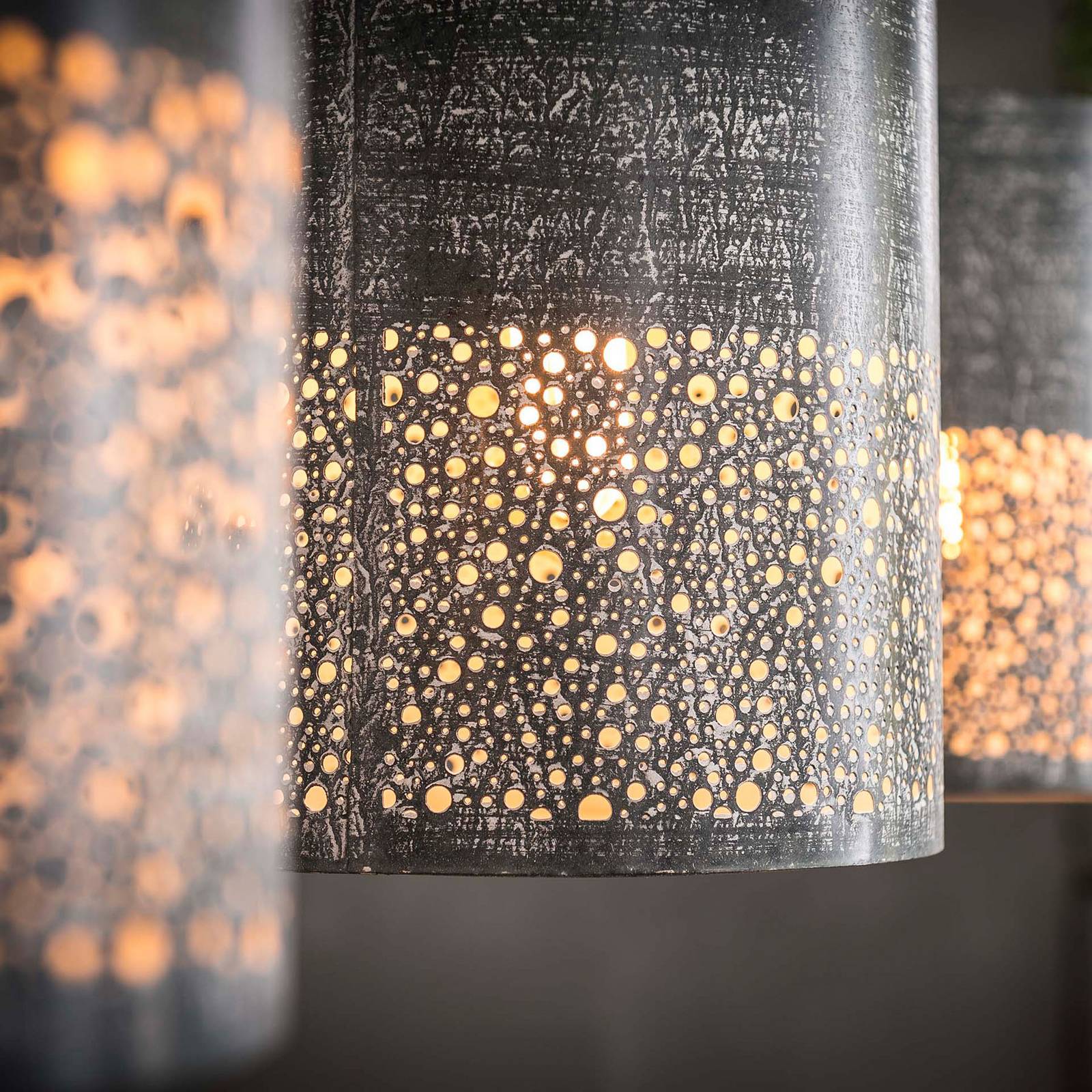 Lampa wisząca Holinder, 3-punktowa, w rzędzie