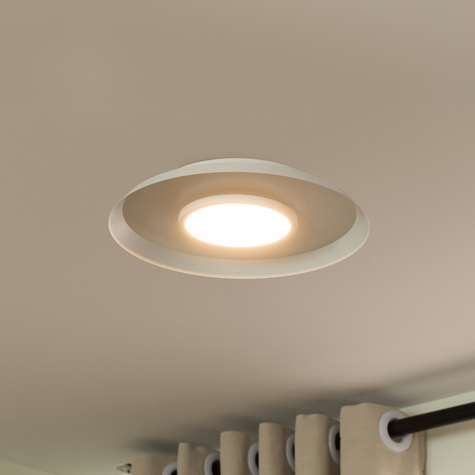 Lucande Merilla ceiling light, white